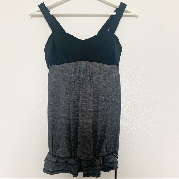 Lululemon Run: Back On Track Tank Heathered Black - Picture 7 of 16